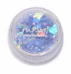 Дизайн для ногтей: слюда (цвет: темно-синий)