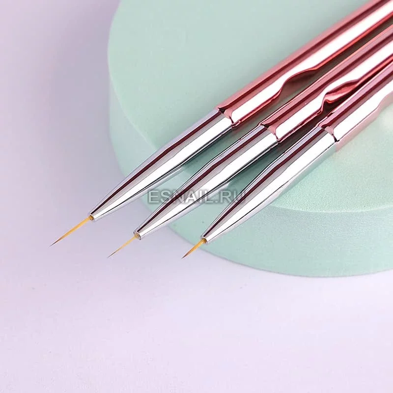 Набор кистей для прорисовки тонких линий и узоров, 3шт