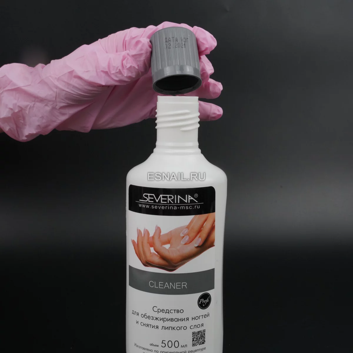 Severina, Жидкость для обезжиривания ногтей и снятия липкого слоя - CLEANER, 500 мл.