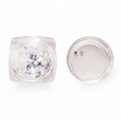 Дизайн для ногтей: пайетки зеркальные (звездочки)