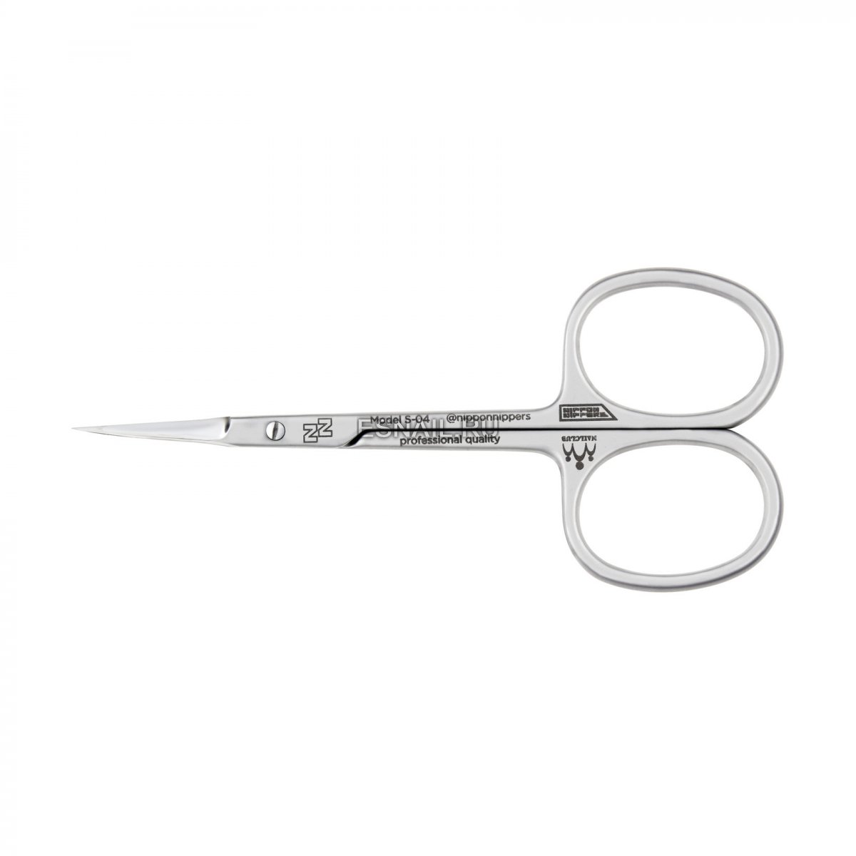 Nippon Nippers. Ножницы для кутикулы. Длина 100 мм. Матовые. Ручная заточка