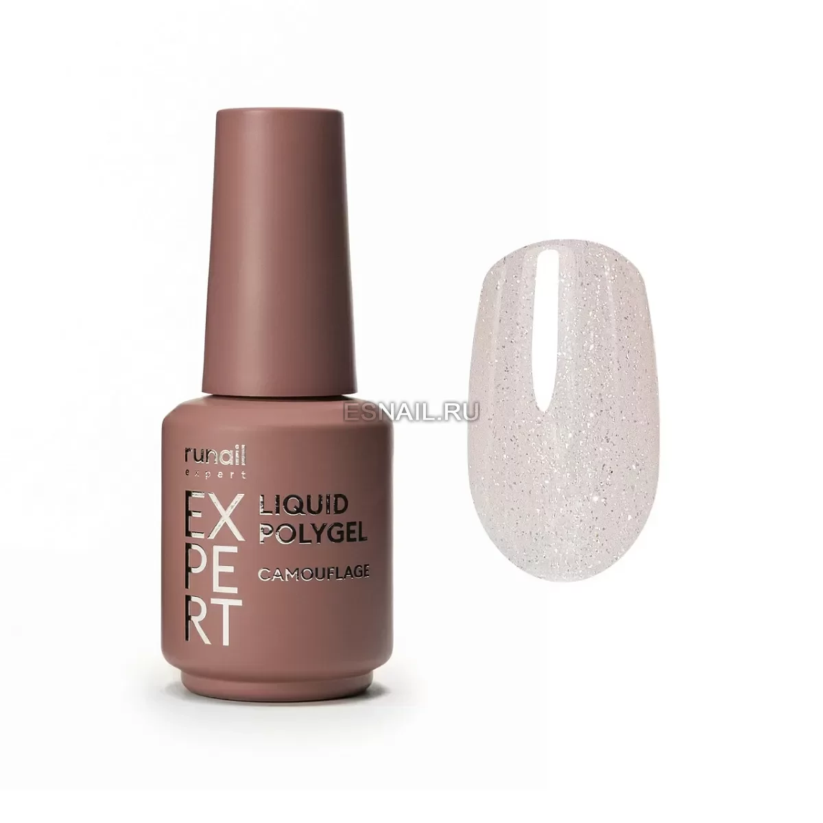 Жидкий полигель с шиммером Runail Expert № 239, 18 мл флакон