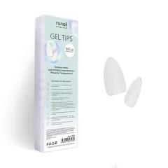 Гелевые типсы для экспресс наращивания Миндаль(прозрачные), 1 пластина №7624/1