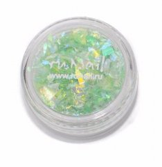 Дизайн для ногтей: слюда(цвет: светло-зеленый)