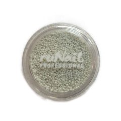 Дизайн для ногтей: бульонки ( белый )