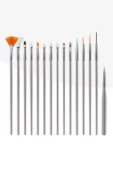 Набор кистей 15 шт, серые
