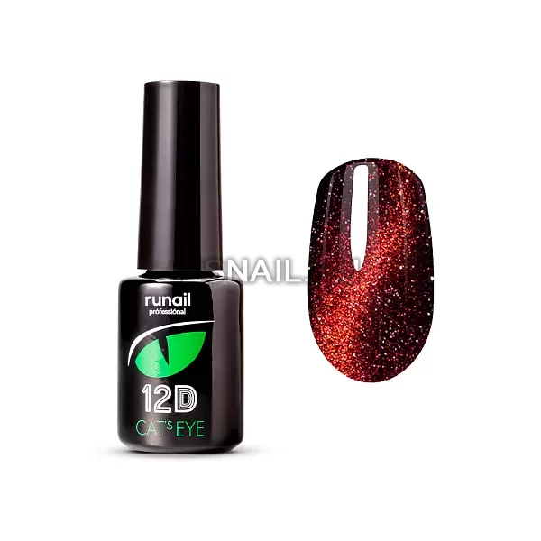 Гель-лак Cats eye 12D светоотражающий, 6 мл №6614
