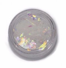 Дизайн для ногтей: слюда (цвет: белый)