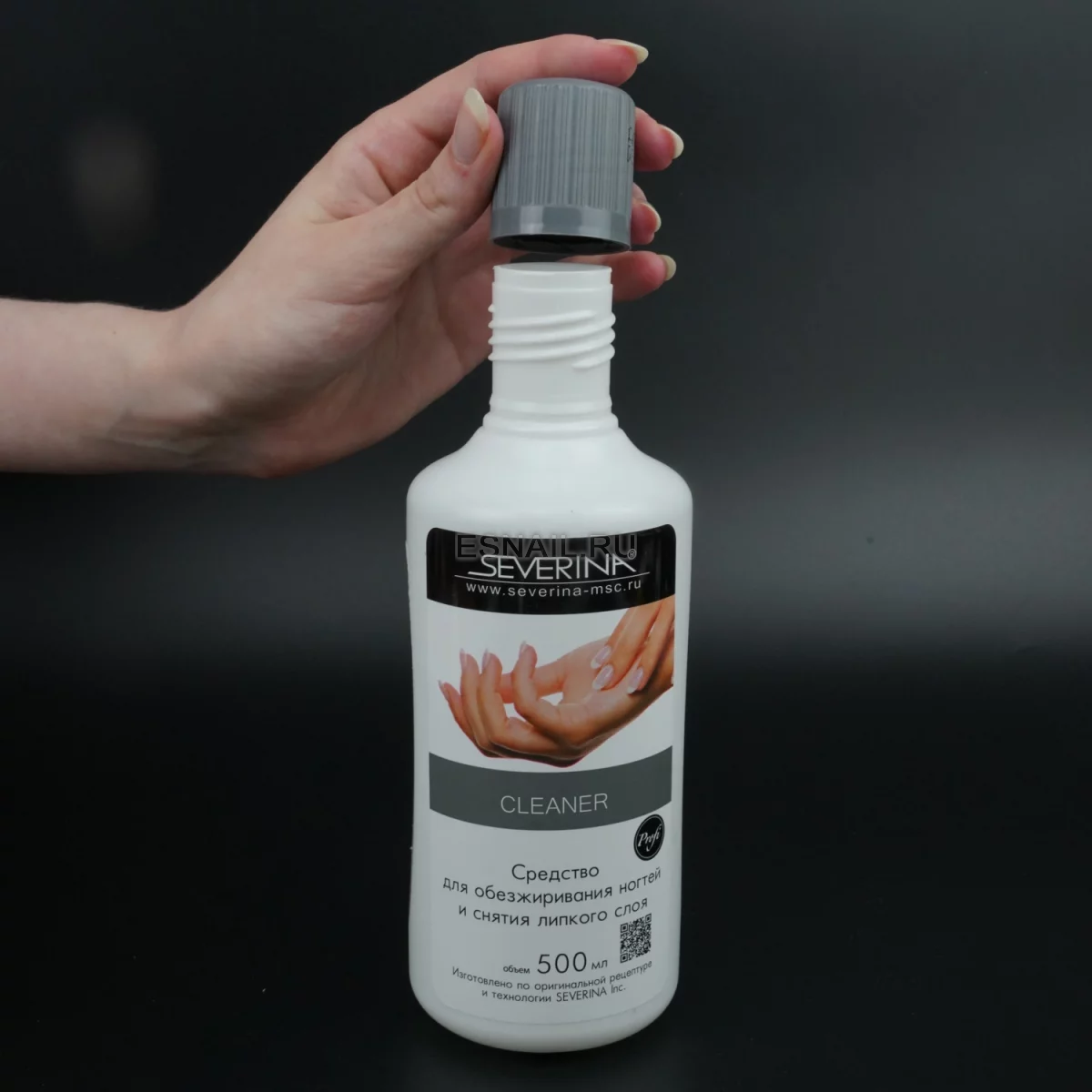 Severina, Жидкость для обезжиривания ногтей и снятия липкого слоя - CLEANER, 500 мл.