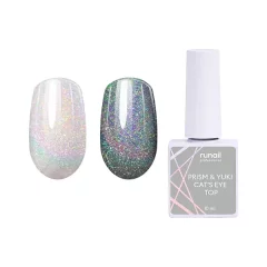 Глянцевый топ PRISM & YUKI CATS EYE TOP (без липкого слоя), 10 мл №7658