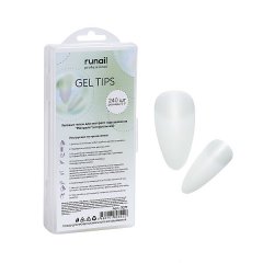 Гелевые типсы для экспресс наращивания Миндаль(натуральные), 240шт №7077