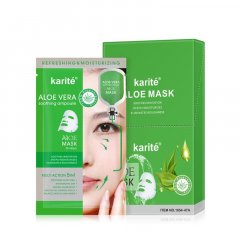 Тканевая маска для лица с экстрактом алоэ, Karite Aloe vera