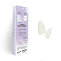 Гелевые типсы для экспресс наращивания Миндаль(натуральные), 1 пластина №7625/1