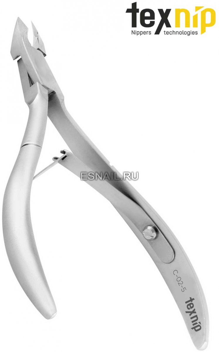 TexNip. Кусачки для кутикулы. Лезвие 5 мм Двойная пружина. Ручная заточка.