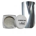 Зеркальная пыль для втирки с аппликатором (цвет: серебро), 1 г