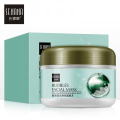 Маска для лица Senana Bubbles Facial Mask очищающая пузырьковая, c коллагеном