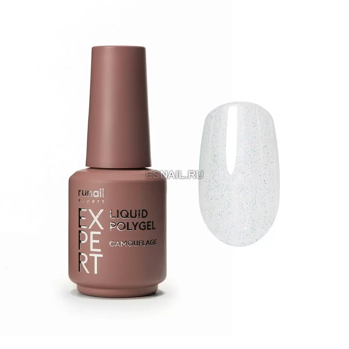 Жидкий полигель с шиммером Runail Expert № 231, 18 мл флакон