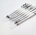 Набор кистей для наращивания и росписи ногтей, 8шт