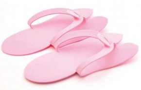 Тапочки-вьетнамки (цвет: розовый), 1 пара
