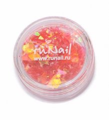 Дизайн для ногтей: слюда (цвет: красный)