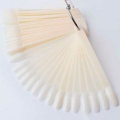 Палитра веерная для ногтей МИНДАЛЬ (матовая большая), 50 шт.