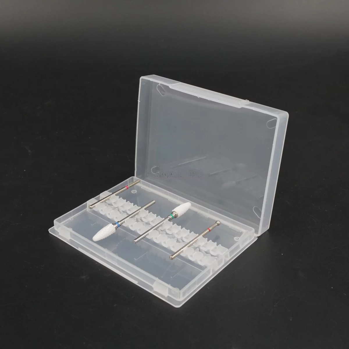 Бокс для хранения фрез, прозрачный (на 14 фрез)