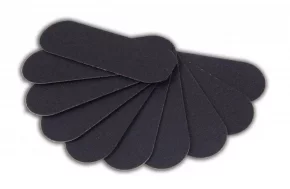 Самоклеящиеся абразивные полоски для педикюрной пилки #80/150, 13.3*4.3cm, 10 шт