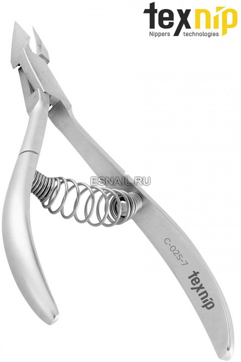 TexNip. Кусачки для кутикулы. Лезвие 7 мм. Спиральная пружина. Ручная заточка