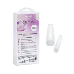 Гелевые типсы для экспресс наращивания Балерина(прозрачные), 240шт №7075