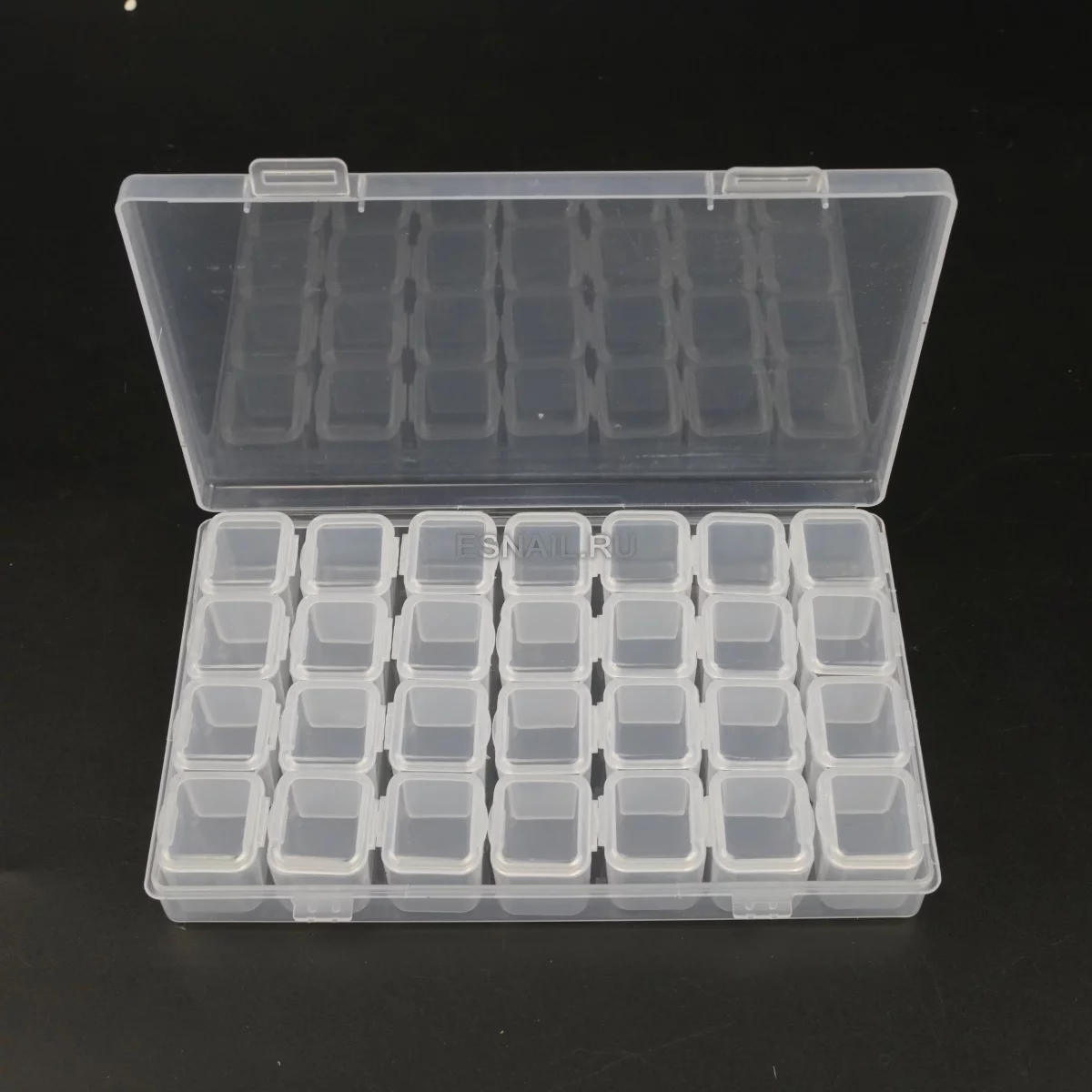 Контейнер для хранения на 56 ячеек, прозрачный