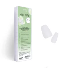Гелевые типсы для экспресс наращивания Зауженный квадрат(прозрачные), 1 пластина №7626