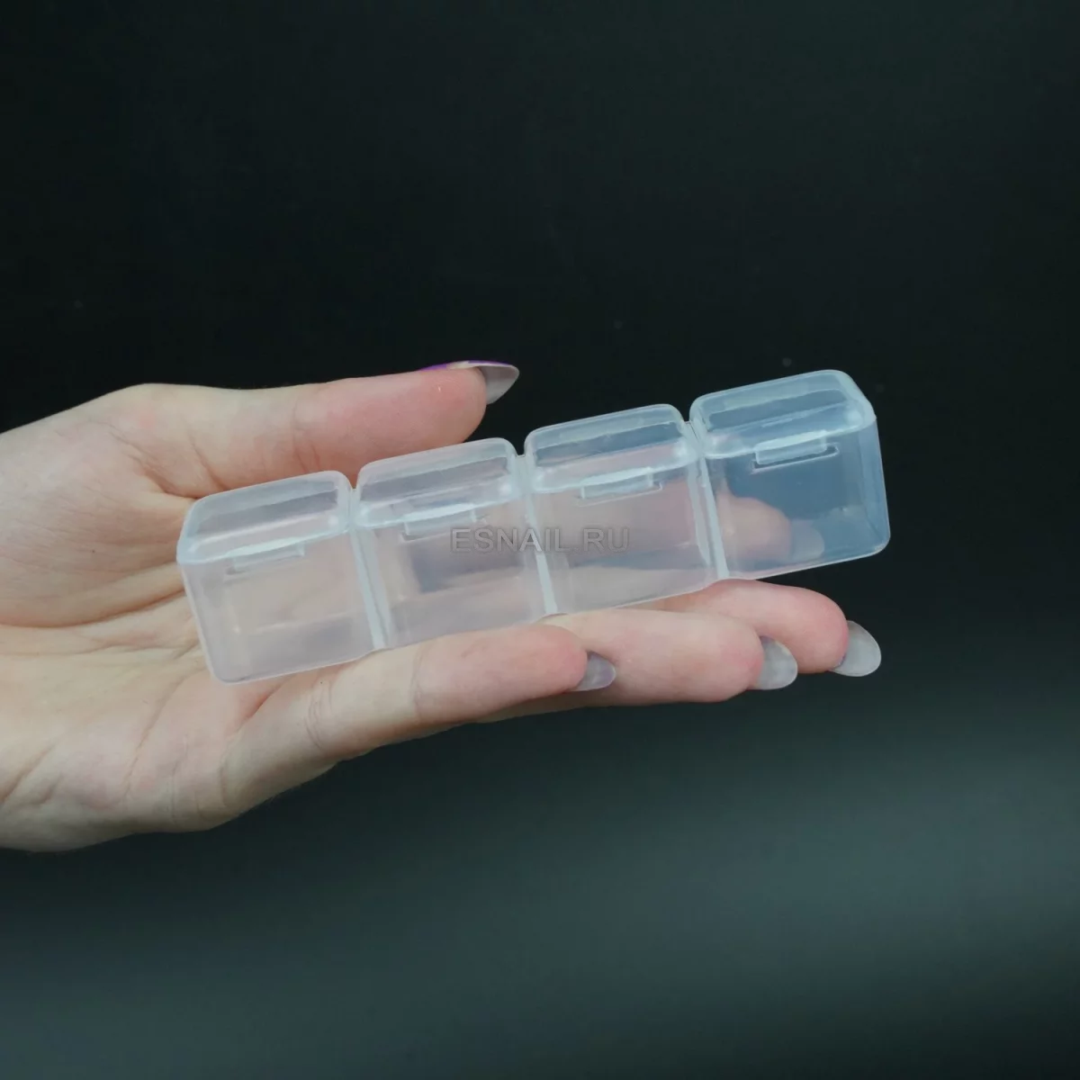 Контейнер для хранения на 56 ячеек, прозрачный