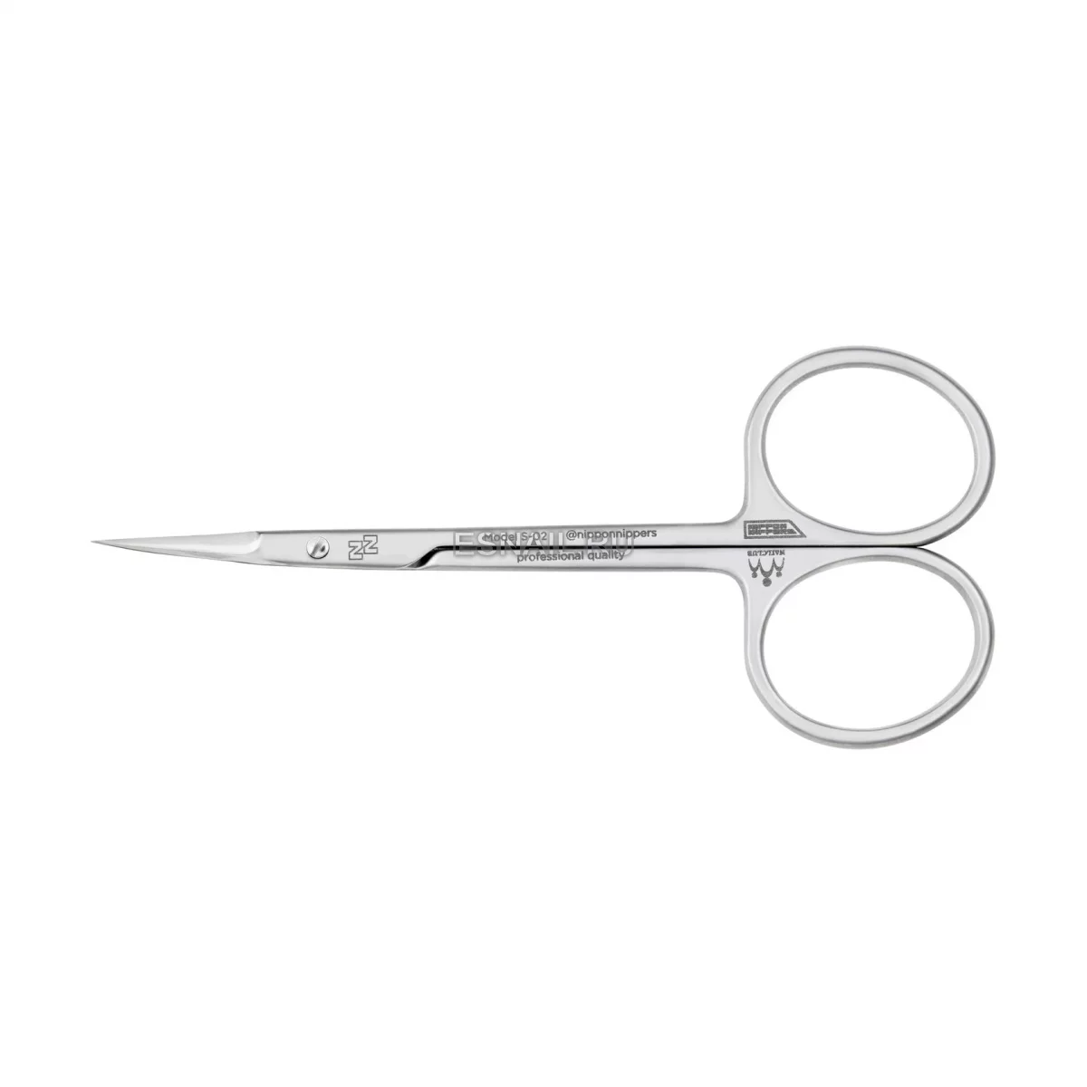 Nippon Nippers. Ножницы для кутикулы. Длина 107 мм. Матовые Ручная заточка