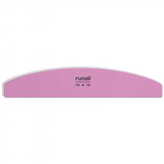 Профессиональная пилка для искусственных ногтей (розовая, полукруглая, 120/150)