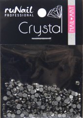 Дизайн для ногтей: стразы (цвет: черный, 2 мм), 288 шт