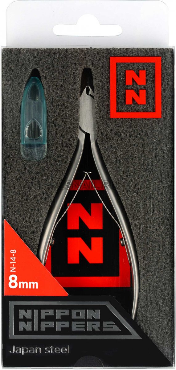 Nippon Nippers. Кусачки для кутикулы. Лезвие 8 мм. Двойная пружина. Ручная заточка.
