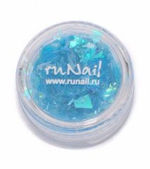 Дизайн для ногтей: слюда (цвет: бирюзовый)