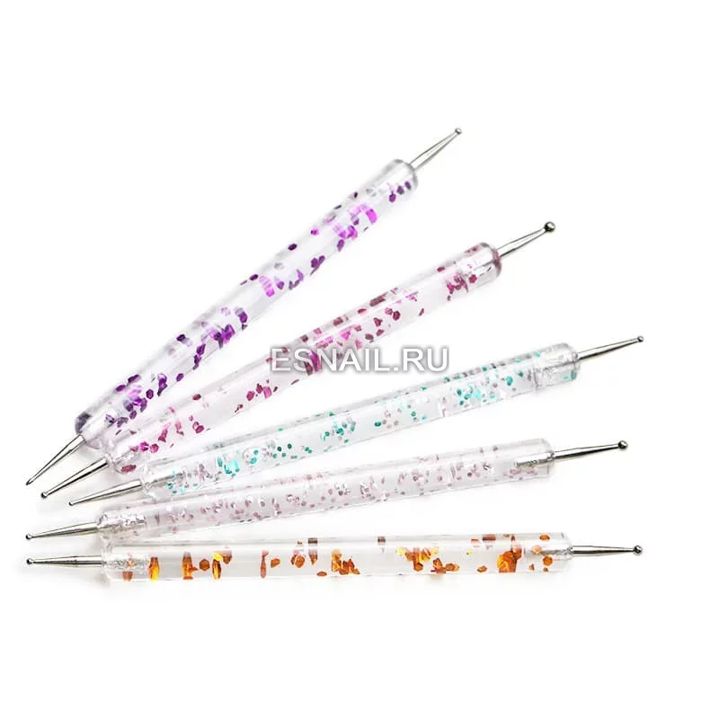 Набор дотсов с блестками, 5 шт.