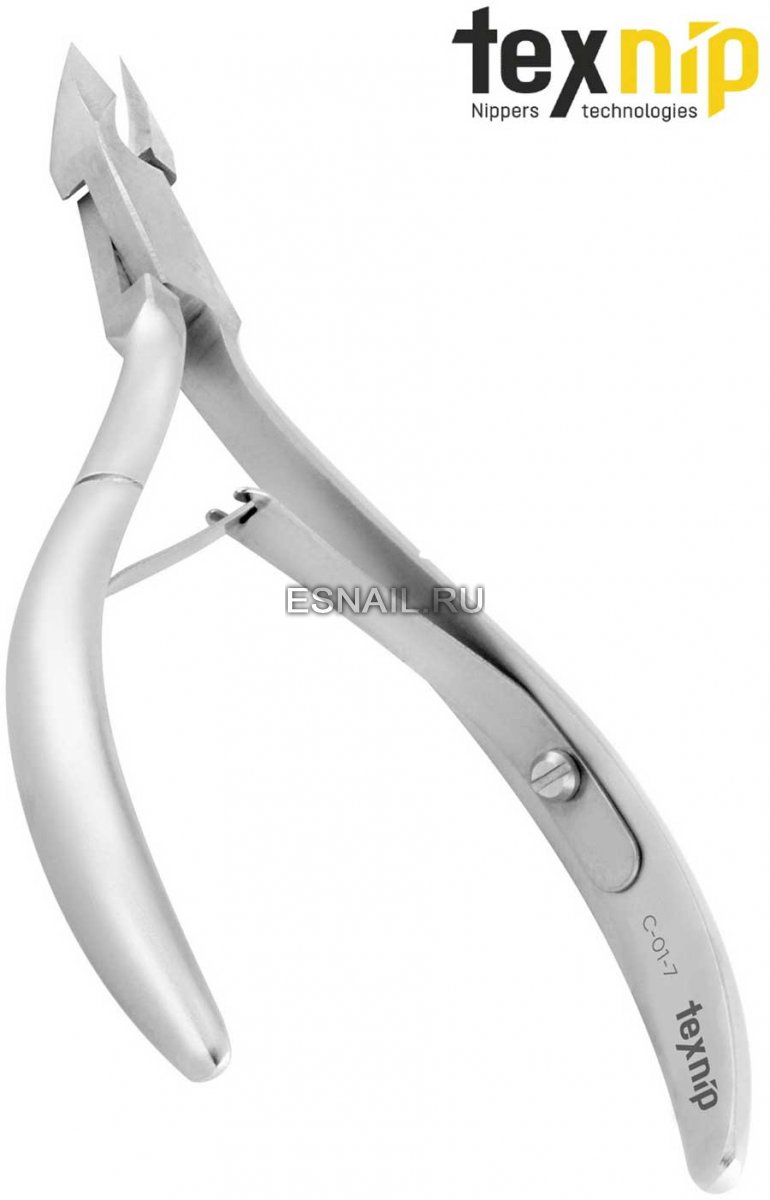 TexNip. Кусачки для кутикулы. Лезвие 7 мм. Двойная пружина. Ручная заточка.