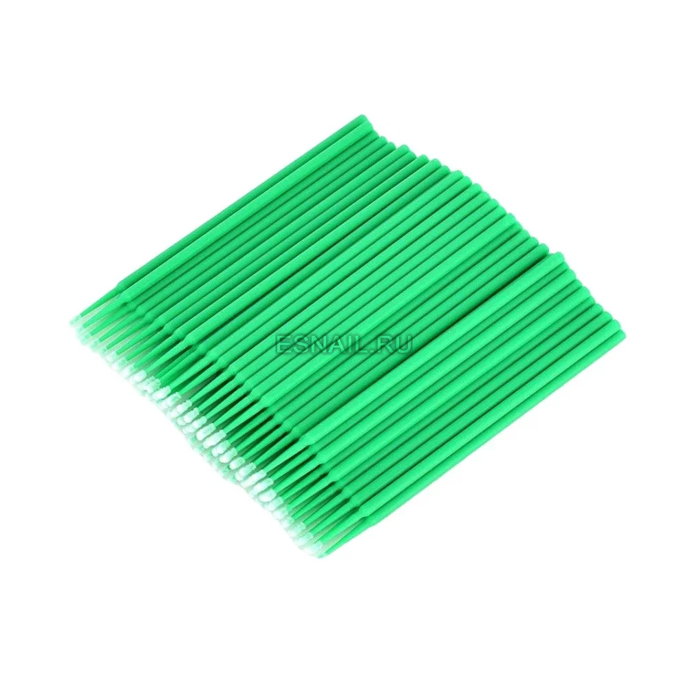Микробраши в колбе светло-зеленые 2мм, 100шт