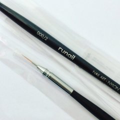 Кисть для дизайна Nail Art Nylon, 7 мм № 000/2
