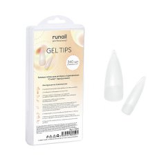 Гелевые типсы для экспресс наращивания Стилет(прозрачные), 240шт №7373