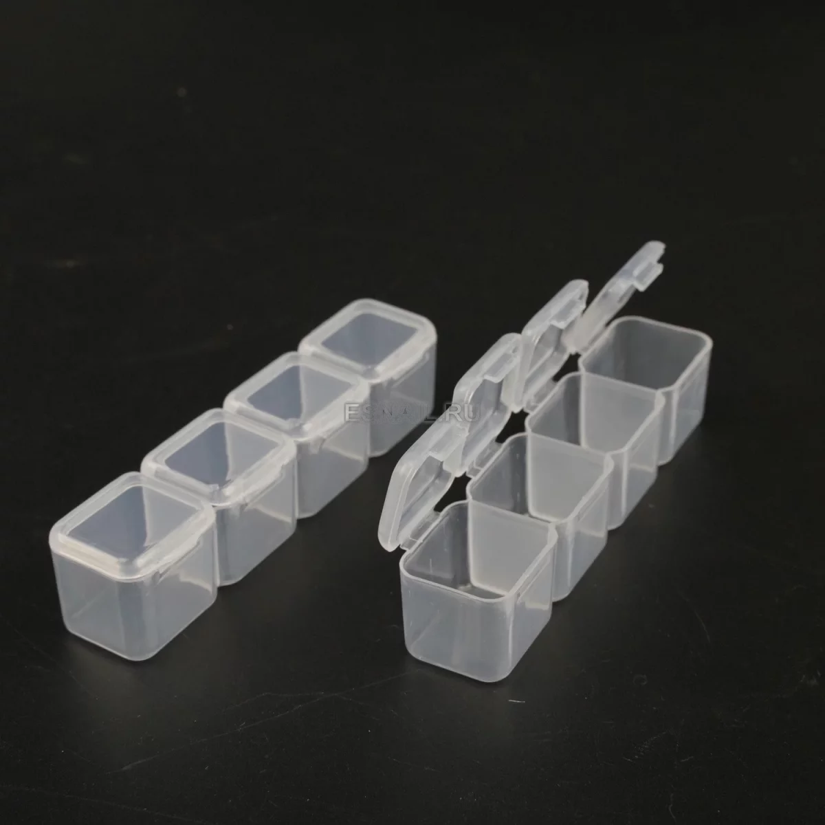 Контейнер для хранения на 56 ячеек, прозрачный