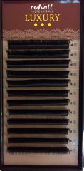 Ресницы для наращивания Luxury, Ø 0,1 мм, №12, изгиб D, 12 линий