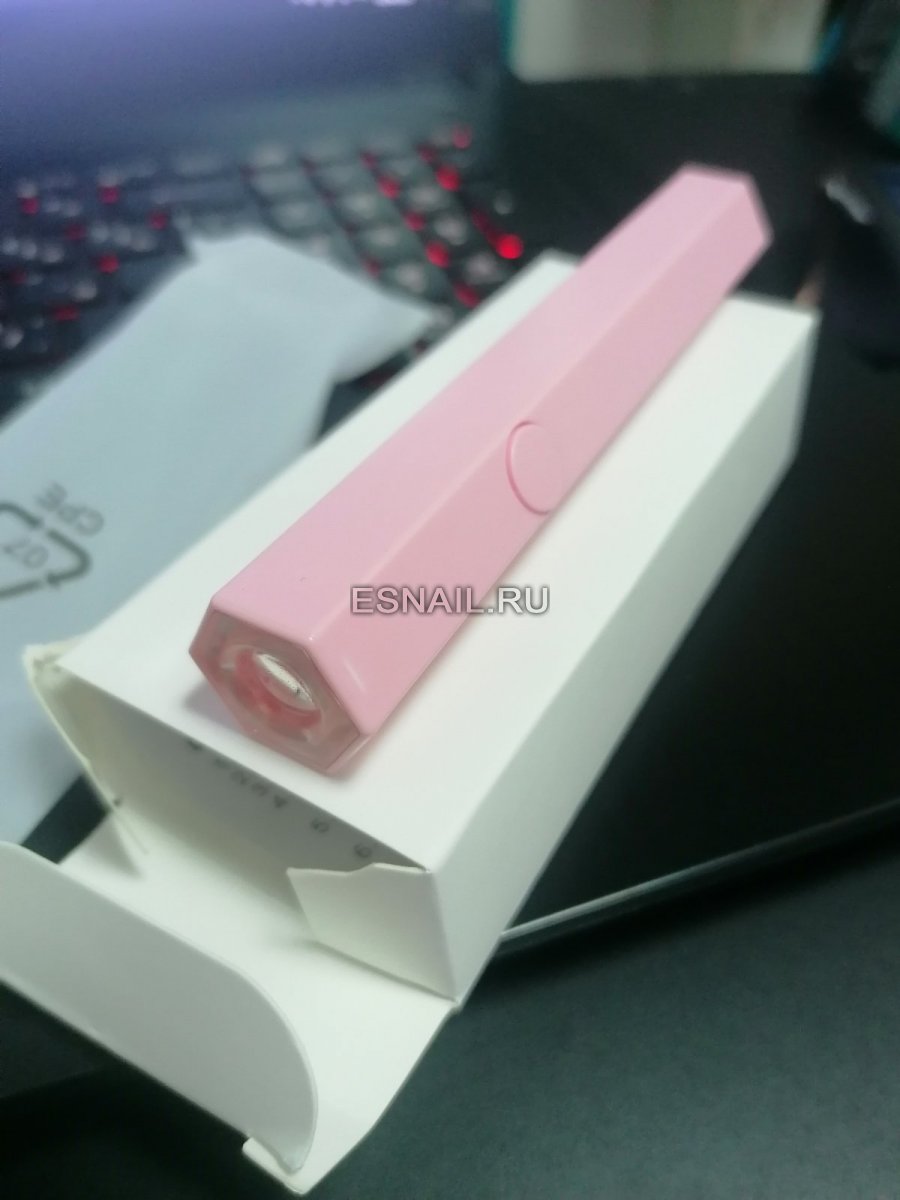 Лампа-фонарик для гель лака, light pink