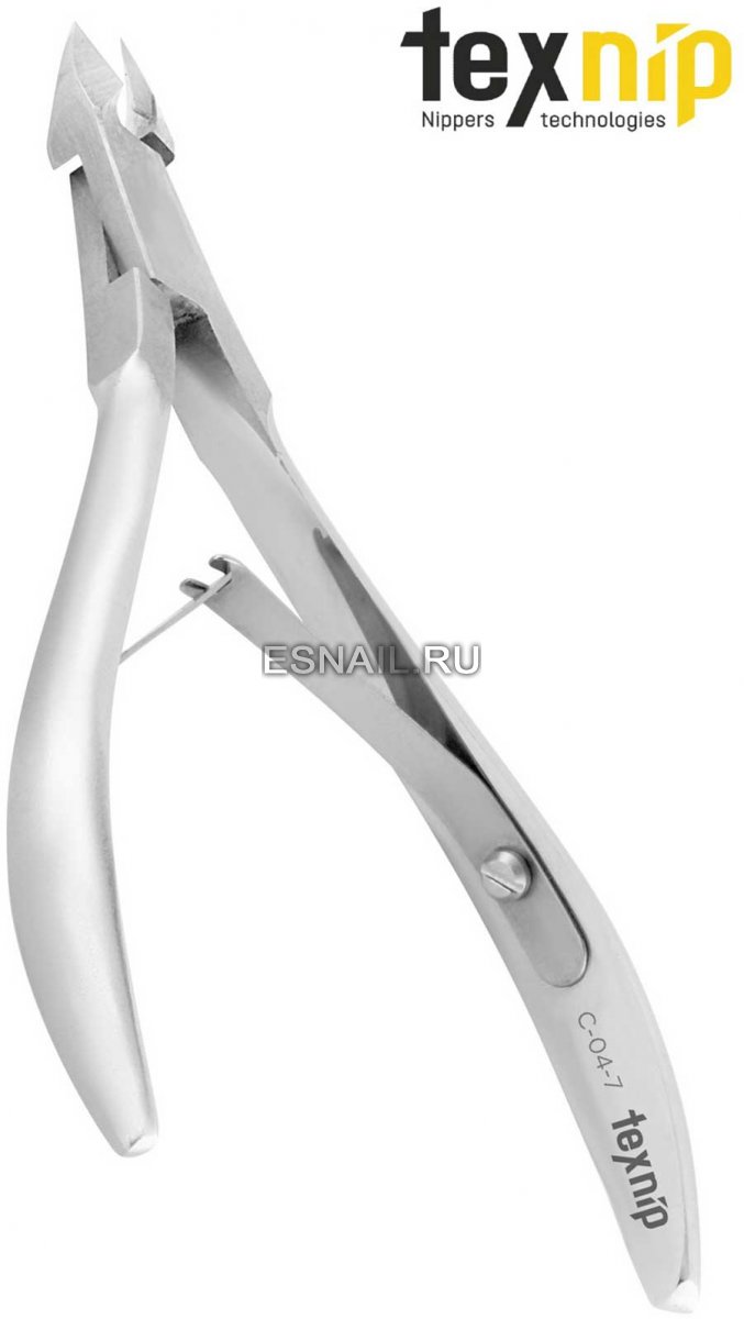 TexNip. Кусачки для кутикулы. Лезвие 7 мм. Двойная пружина. Ручная заточка.