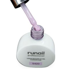 Камуфлирующий жидкий Уф-гель самовыравнивающийся (цвет: «Сияющий лавандовый рассвет»), 15 мл №5420