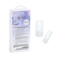 Гелевые типсы для экспресс наращивания Квадрат(прозрачные), 240шт №7073