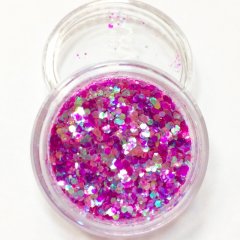 Дизайн для ногтей: блестки mix (цвет: сиреневый)