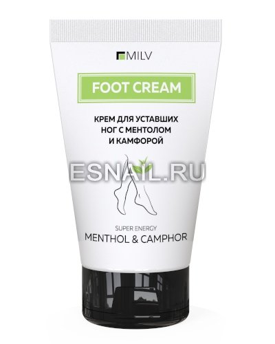 Крем для уставших ног с ментолом и камфорой. 150 мл